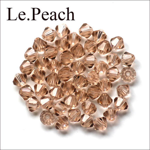 Bicone Beads Crystal AB 100PCS/LOT 4mm Czech Loose Crystal Beads/ Faceted Glass Beads for DIY Jewelry Earrings Bracelets