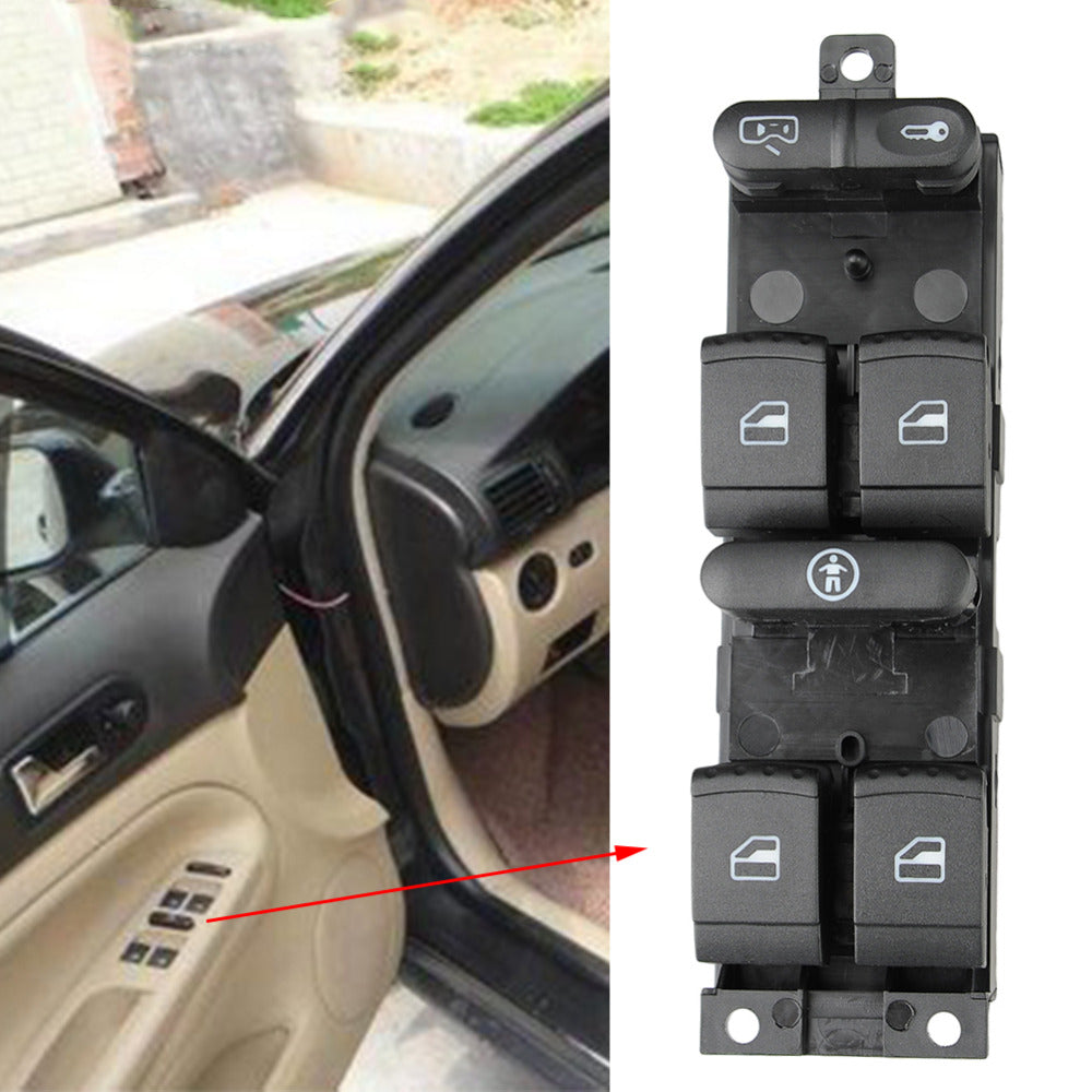 1PCS Window Switch For VW 99-04 GTI Golf 4 Jetta MK4 BORA BEETLE Passat B5 B5.5 Master Power Window Control Switch Button