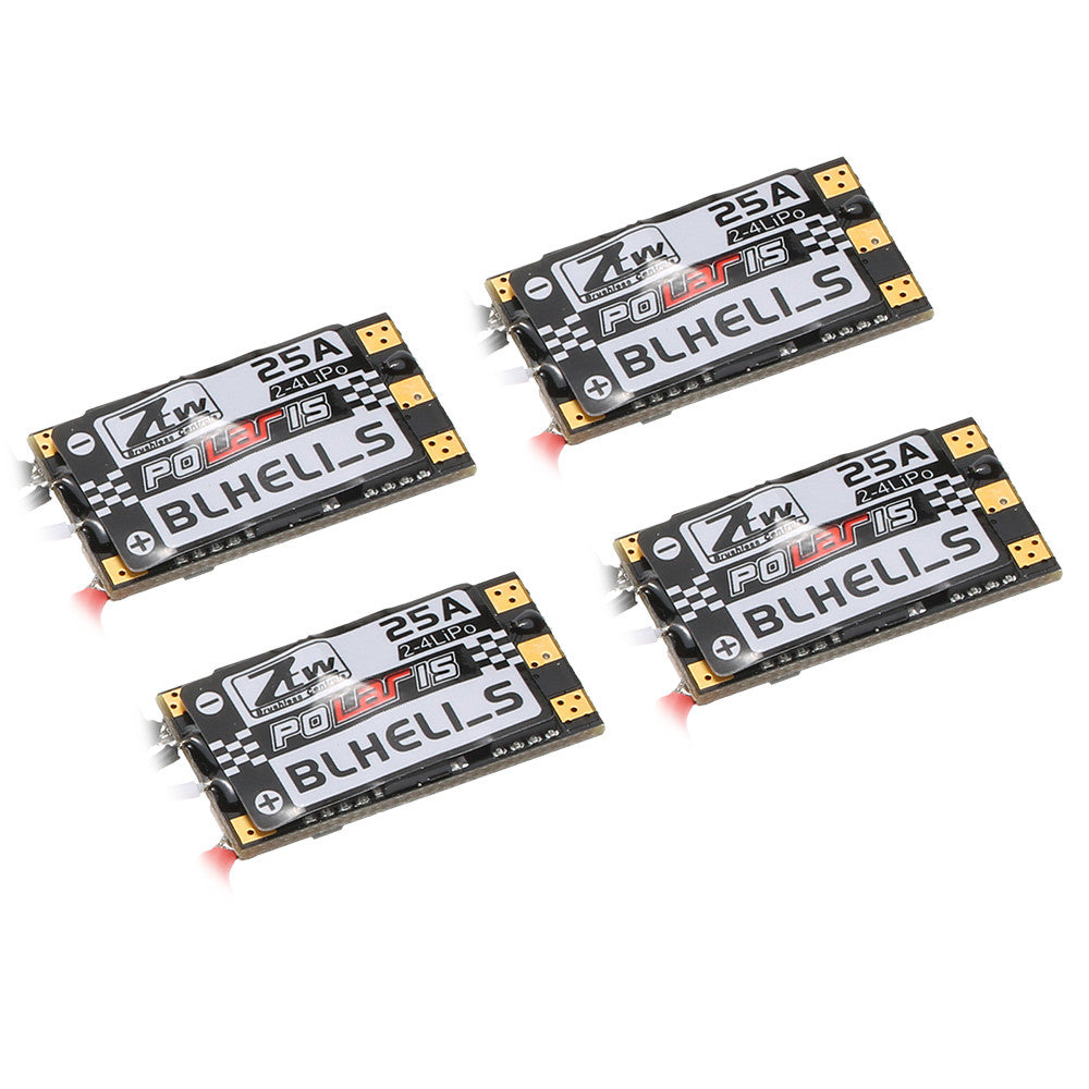 4pcs Original ZTW Polaris 25A 2-4S BLHeli-S Brushless OPTO ESC Support Oneshot125 Oneshot42 for F330 RC Drone Quadcopter