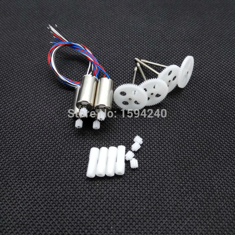 SYMA X5SW X5SC X5HC X5HW RC drone Quadcopter Parts 2 CW + 2 CCW engine Motor gear + gears