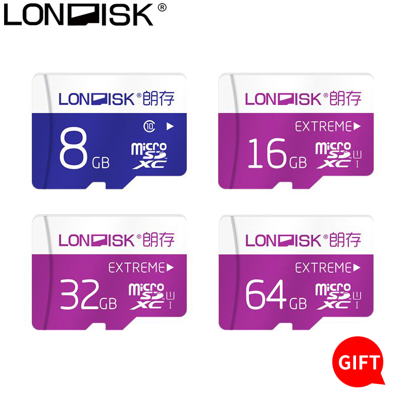 Londisk Memory Card Genuine Capacity Micro SD 16GB 8GB 32GB 64GB 128GB Class10 UHS-1 Micro SD Card For Cellphone Camera