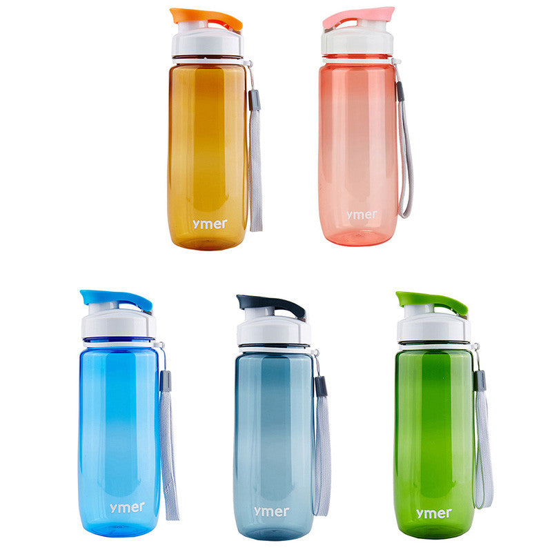 Hot Sales Watter Bottle 560ml/590ml Leak-proof With Rope Drinkware Unbreakable BPA free Plastic Water bottle leak-proof LM76