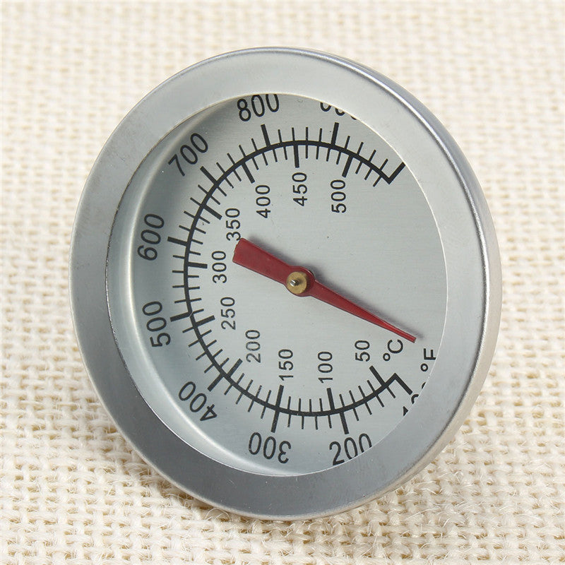 New F/C 2" Stainless Steel Oven Dual Gage 500 Degree Thermometer BBQ Smoker Pit Bimetallic Quick Response Temp Gauge Bakeware