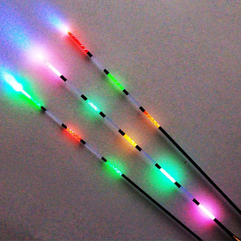 3pcs Led Electronic Fishing Float + Battery Night Vision Electric Float Light Battery Fishing Tackle Luminous Electronic Float