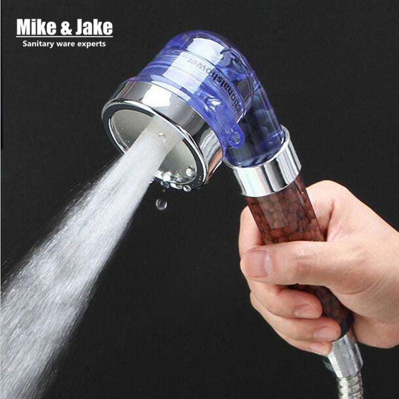 Three function High Pressurize Water Saving plastic Hand Shower Bathroom Shower Head Free shipping