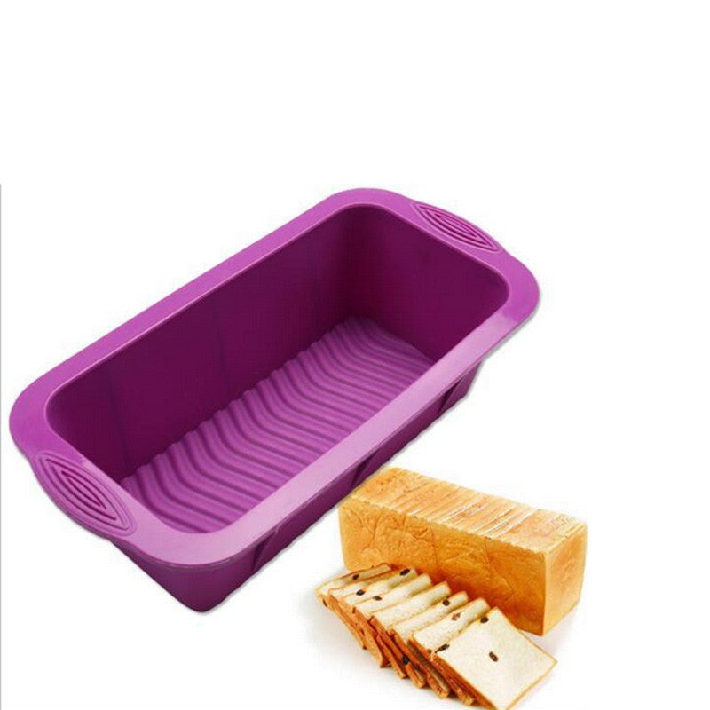 High Quality DIY Rectangular Shape Cake Mold 3D Silicone Cake Mold Baking Tools Bakeware Maker 25*12*7.5cm