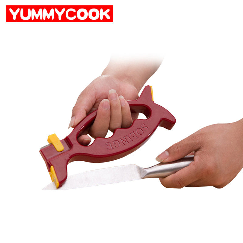 Safe Knife Sharpener Scissors Grinder Secure Kitchen Sharpening Tools Wholesale Bulk Lots Accessories Supplies Products