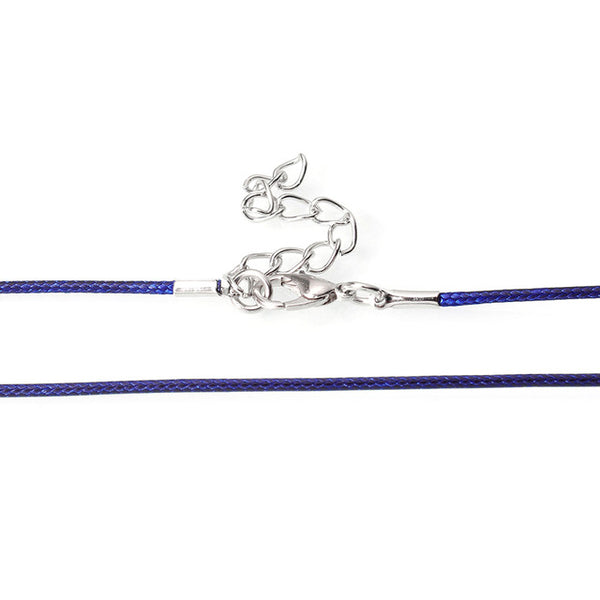 10 Pcs/lot 1MM diameter Waxed Nylon Cord  Leather Adjustable Braided Rope Bracelets&Necklace Charms Findings Lobster Clasp Strin