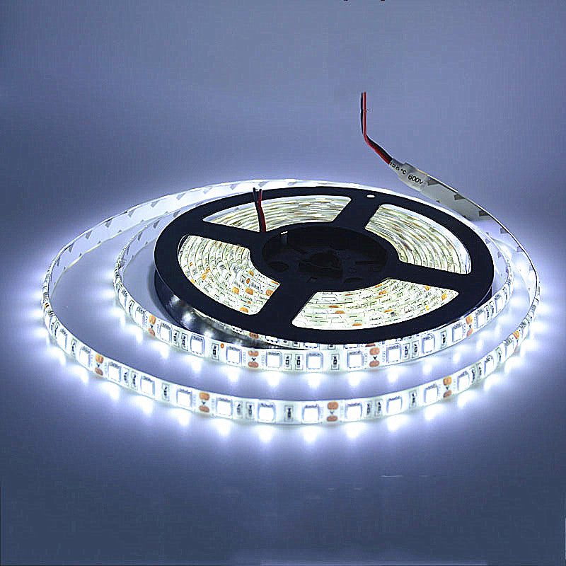 SPLEVISI 5M LED strip 5050 IP65 Waterproof 60LED/M DC12V Flexible LED Light Strip RGB Warm Cool White led ruban luces led tiras