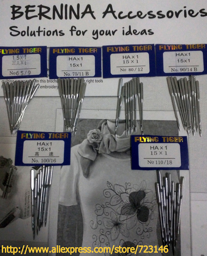 high quality 10pcs HA x 1,130/705H,15x1 Needles Size #9 #11 #12 #14 #16 #18 for singer juki brother bernina pfaff elna janome#