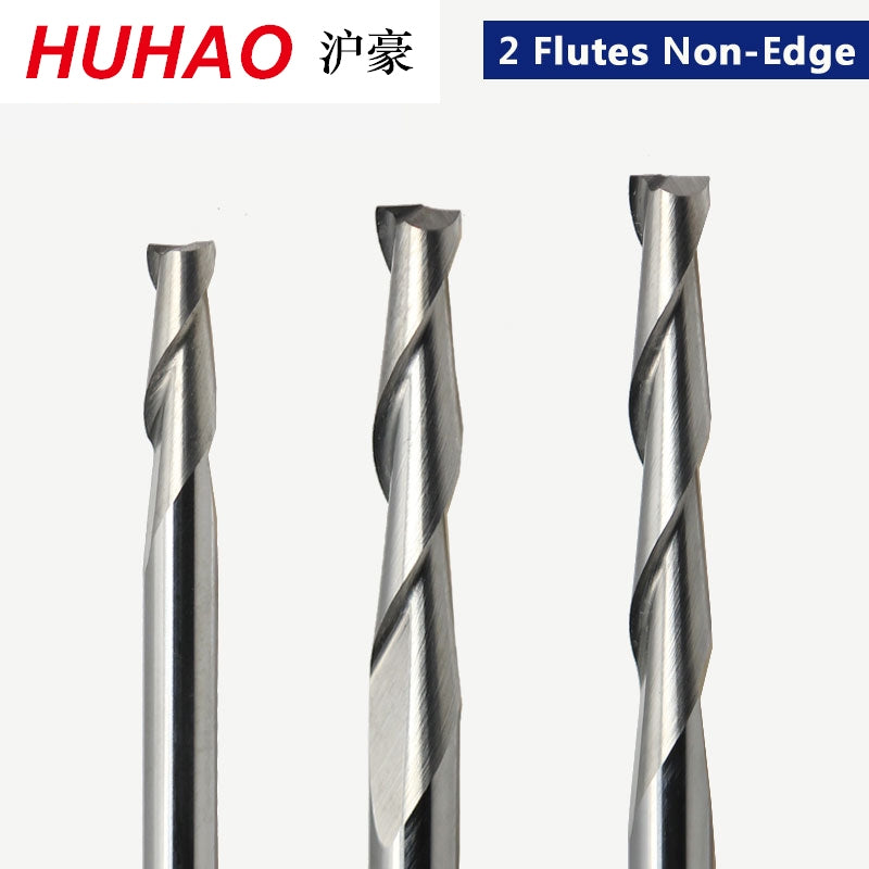 1pc 3.175mm SHK Wood cutter CNC Router Bits 2 Flutes Spiral End Mills Double Flute Milling Cutter Spiral PVC Cutter