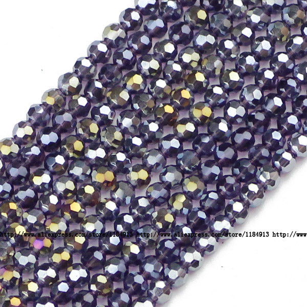 JHNBY Ball Faceted Austrian crystal beads 3mm 200pcs Top quality Round sphere shape Loose beads for jewelry making bracelet DIY