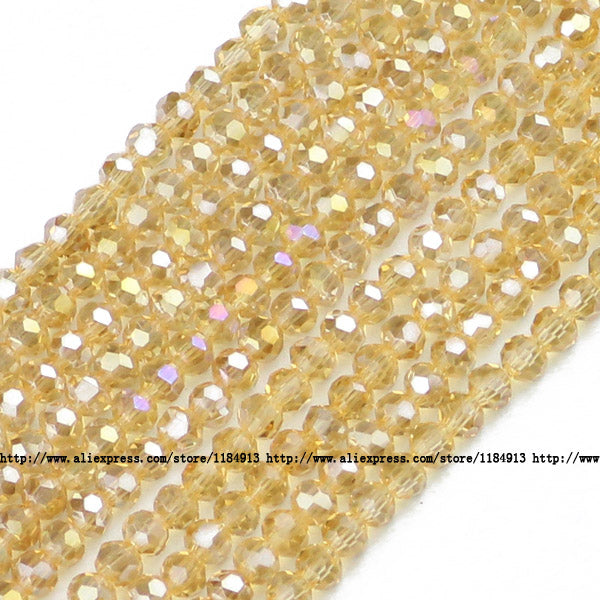 JHNBY Ball Faceted Austrian crystal beads 3mm 200pcs Top quality Round sphere shape Loose beads for jewelry making bracelet DIY