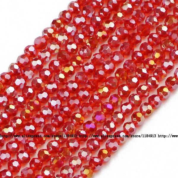 JHNBY Ball Faceted Austrian crystal beads 3mm 200pcs Top quality Round sphere shape Loose beads for jewelry making bracelet DIY