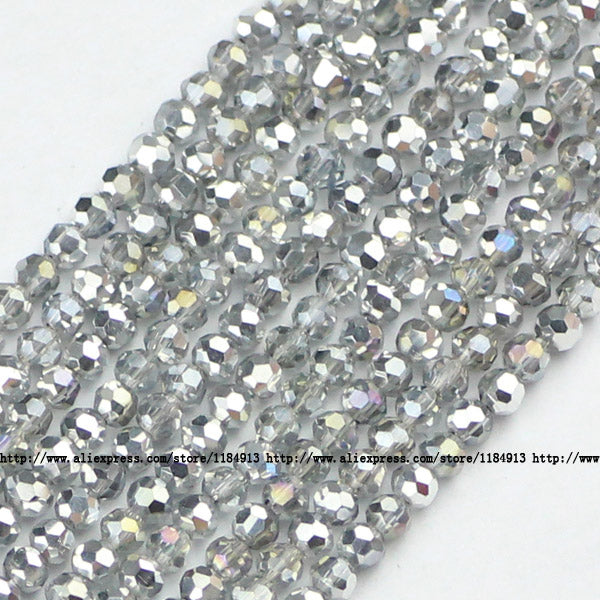 JHNBY Ball Faceted Austrian crystal beads 3mm 200pcs Top quality Round sphere shape Loose beads for jewelry making bracelet DIY