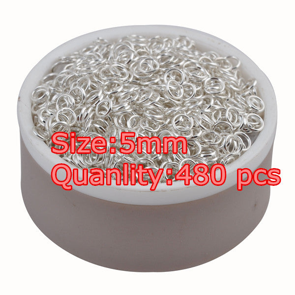 LNRRABC fashion 4-10 mm Golden Silvery Antique Bronze Hot Open Jump Split Rings Connector for DIY Jewelry Findings Making