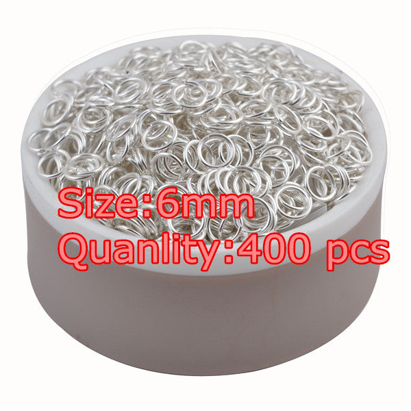 LNRRABC fashion 4-10 mm Golden Silvery Antique Bronze Hot Open Jump Split Rings Connector for DIY Jewelry Findings Making