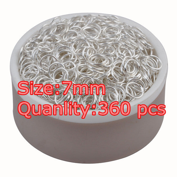 LNRRABC fashion 4-10 mm Golden Silvery Antique Bronze Hot Open Jump Split Rings Connector for DIY Jewelry Findings Making