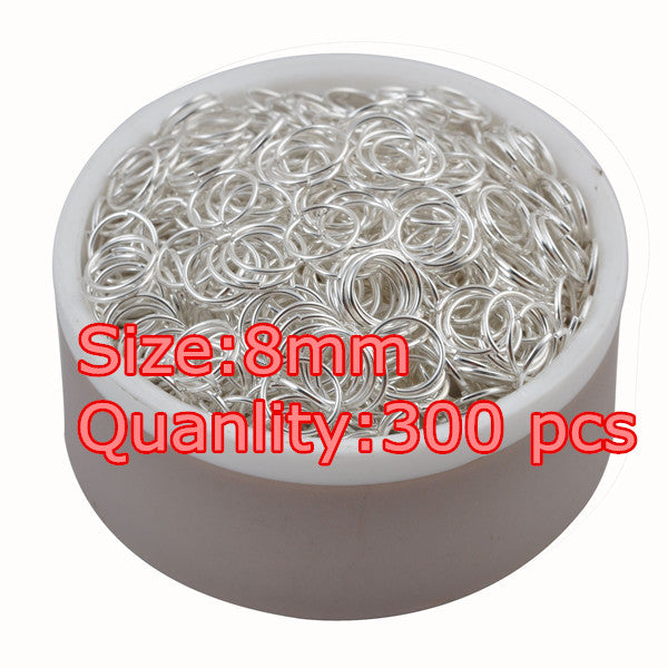 LNRRABC fashion 4-10 mm Golden Silvery Antique Bronze Hot Open Jump Split Rings Connector for DIY Jewelry Findings Making