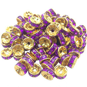 LNRRABC 50 pcs/lot 8MM Fashion DIY cheap alloy Wheel Charm Loose Spacer Matal Beads for Jewelry Making Free Shipping Wholes LIF