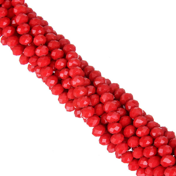 LNRRABC AA+ Quality 6MM 100piece/lot Candy Color Round Faceted Glass String Beads Crystal Rondelles White/Black/Red/Green/Yello