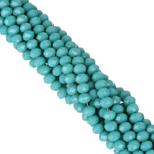 LNRRABC AA+ Quality 6MM 100piece/lot Candy Color Round Faceted Glass String Beads Crystal Rondelles White/Black/Red/Green/Yello