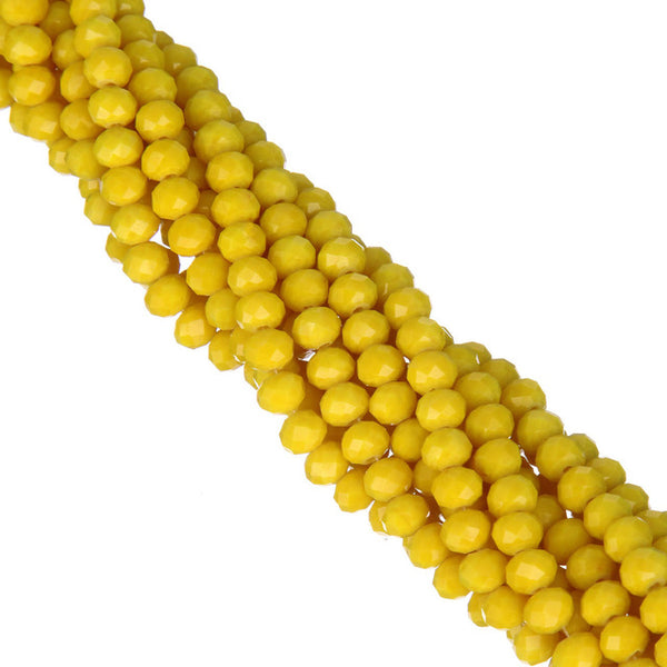 LNRRABC AA+ Quality 6MM 100piece/lot Candy Color Round Faceted Glass String Beads Crystal Rondelles White/Black/Red/Green/Yello