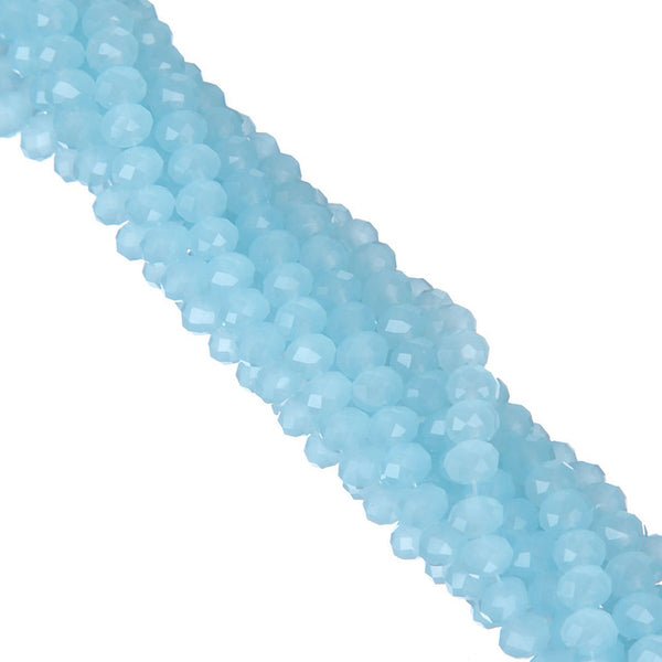 LNRRABC AA+ Quality 6MM 100piece/lot Candy Color Round Faceted Glass String Beads Crystal Rondelles White/Black/Red/Green/Yello