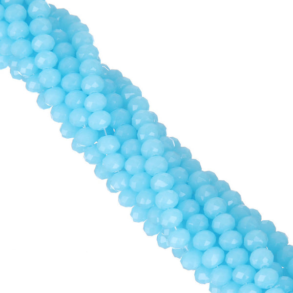 LNRRABC AA+ Quality 6MM 100piece/lot Candy Color Round Faceted Glass String Beads Crystal Rondelles White/Black/Red/Green/Yello