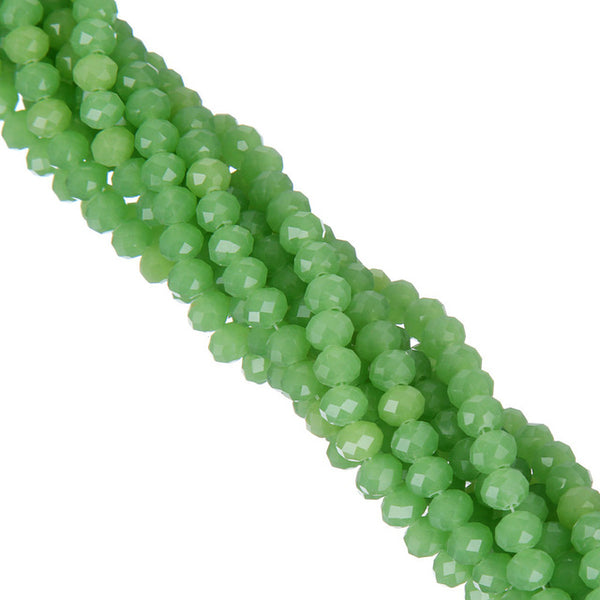 LNRRABC AA+ Quality 6MM 100piece/lot Candy Color Round Faceted Glass String Beads Crystal Rondelles White/Black/Red/Green/Yello