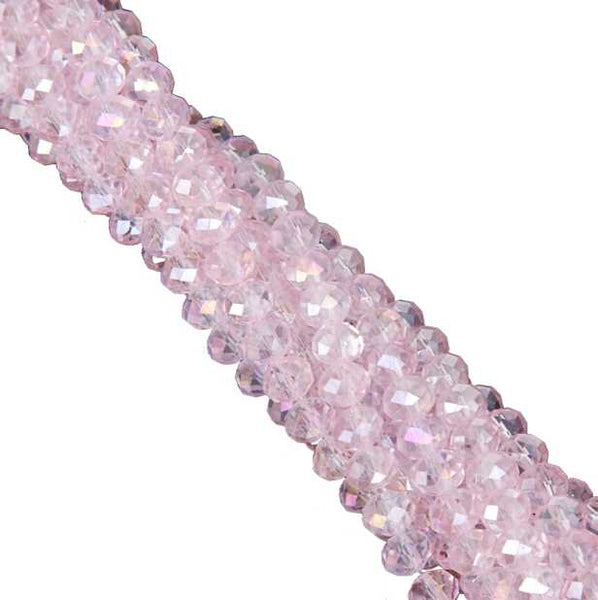 LNRRABC New! AB Color 6MM 100piece/lot Rondelle Glass Crystal Stand Beads Free Shipping Wholesale