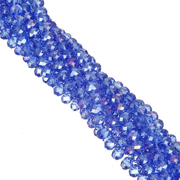 LNRRABC New! AB Color 6MM 100piece/lot Rondelle Glass Crystal Stand Beads Free Shipping Wholesale