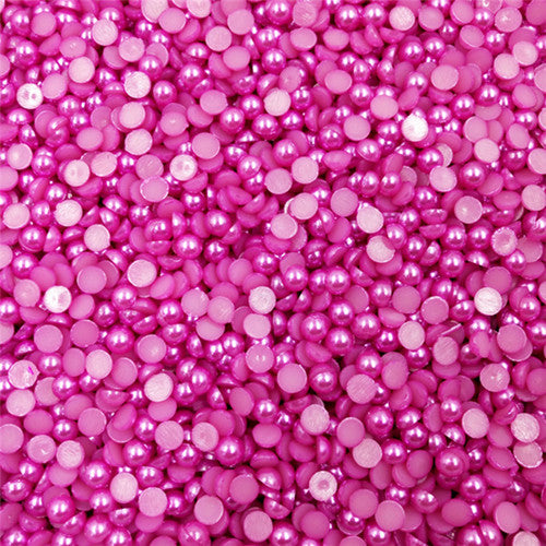 LNRRABC Sale 300 piece/lot 6MM Half Round Acrylic Imitation Flatback Pearl Beads for Jewelry Making Decoration Nail Art Phone