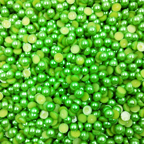 LNRRABC Sale 300 piece/lot 6MM Half Round Acrylic Imitation Flatback Pearl Beads for Jewelry Making Decoration Nail Art Phone