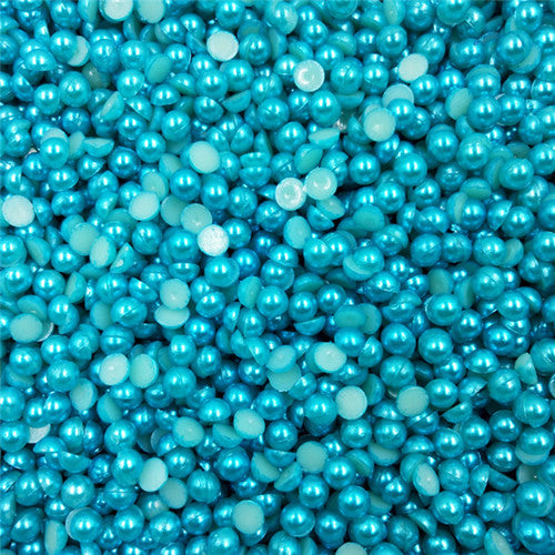 LNRRABC Sale 300 piece/lot 6MM Half Round Acrylic Imitation Flatback Pearl Beads for Jewelry Making Decoration Nail Art Phone