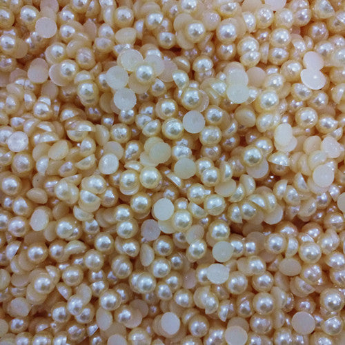 LNRRABC Sale 4mm 1000 piece/lot Half Round Acrylic Beads for Nail Art Phone Home DIY Decoration wholesale free shipping ly