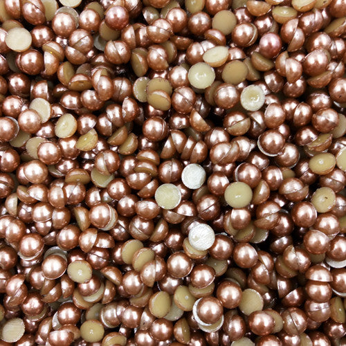 LNRRABC Sale 4mm 1000 piece/lot Half Round Acrylic Beads for Nail Art Phone Home DIY Decoration wholesale free shipping ly