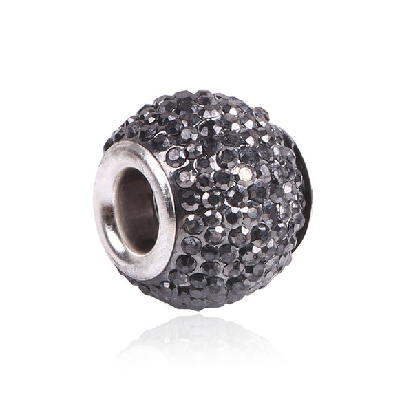 AIFEILI Retail Fashion White Glass Beads Charms Fit Pandora Charms Bracelets & Necklaces For DIY Women jewerly