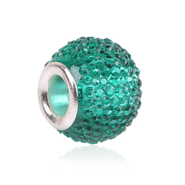 AIFEILI Retail Fashion White Glass Beads Charms Fit Pandora Charms Bracelets & Necklaces For DIY Women jewerly