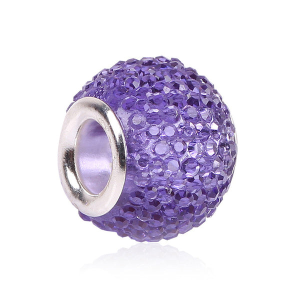 AIFEILI Retail Fashion White Glass Beads Charms Fit Pandora Charms Bracelets & Necklaces For DIY Women jewerly