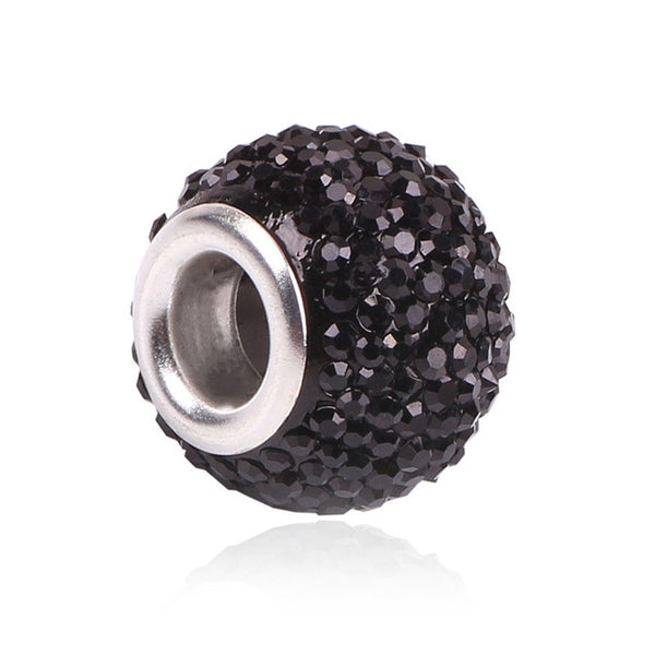 AIFEILI Retail Fashion White Glass Beads Charms Fit Pandora Charms Bracelets & Necklaces For DIY Women jewerly