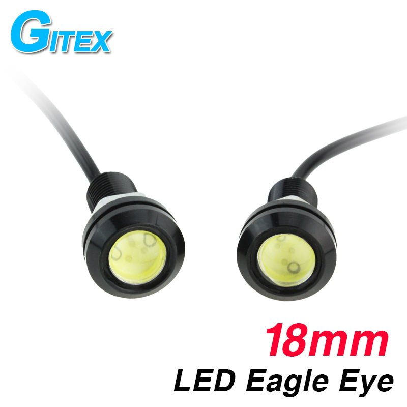 1pcs 18MM Led Eagle Eye DRL Daytime Running Lights Source Backup Reversing Parking Signal Lamps Waterproof Free Shipping