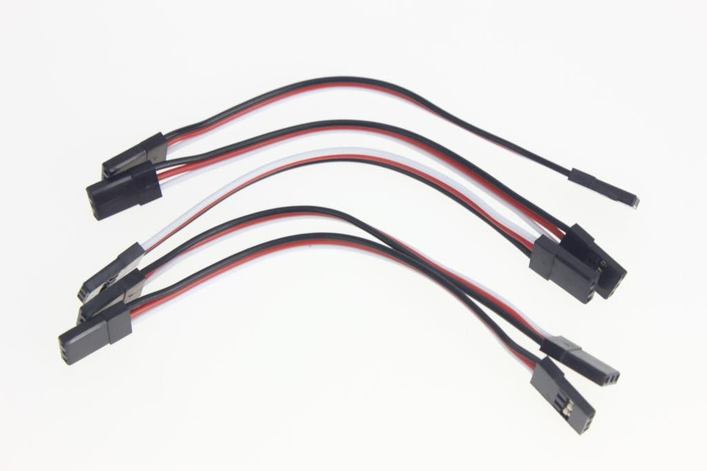 F02195 5pcs 10cm Servo Receiver Extension Lead Wire Cable M/M for KK MK MWC APM Flight Controller RC Quadcopter Multicopter FS