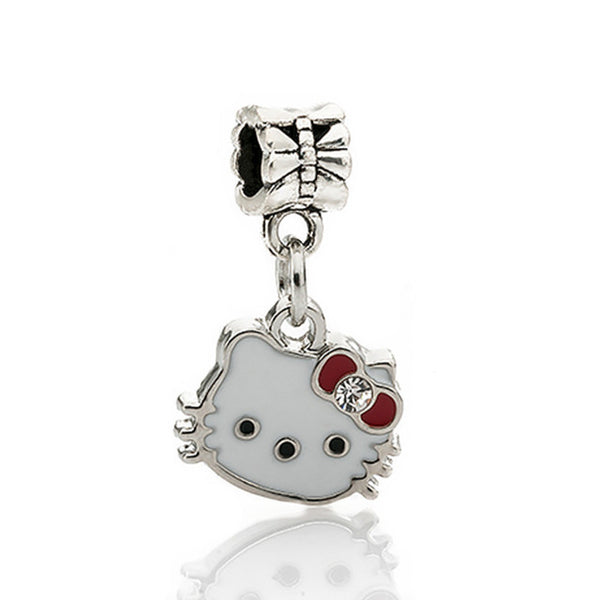 Couqcy Free Shipping 1Pc Silver Bead Charm European Silver with Love Lock key Charm Pendant Bead Fit Pandora Bracelet