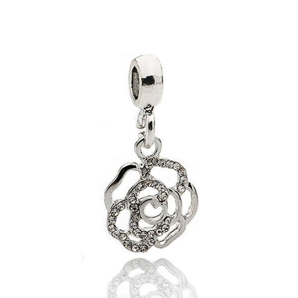 Couqcy Free Shipping 1Pc Silver Bead Charm European Silver with Love Lock key Charm Pendant Bead Fit Pandora Bracelet