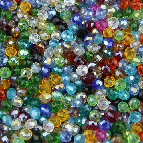 JHNBY 4mm 100pcs Flat Round Shape Faceted Austrian crystals loose beads ball supply glass bracelet necklace Jewelry Making DIY