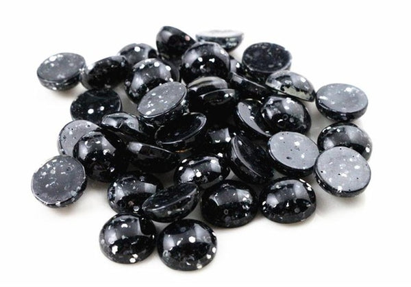 New Fashion 40pcs 12mm Mix Colors Flat back Resin Cabochons Cameo