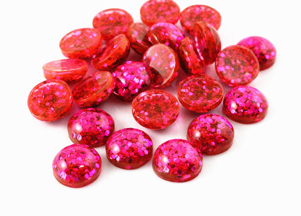 New Fashion 40pcs 12mm Mix Colors Flat back Resin Cabochons Cameo