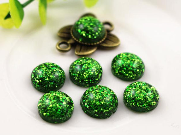 New Fashion 40pcs 12mm Mix Colors Flat back Resin Cabochons Cameo