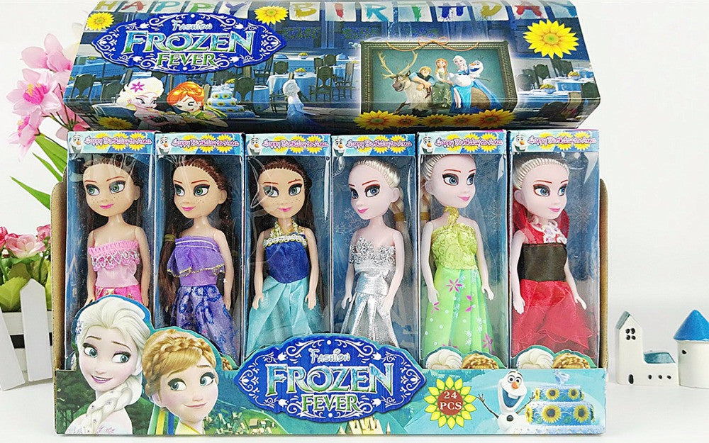 2017 Princess Elsa Anna Baby Girls Dolls Cinderella Olaf Kids Toys Snow Queen Princess Anna Elsa Dolls Mini Elsa Doll